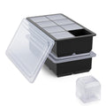 Bangp Large Ice Cube Tray for Whiskey,2 Pack,16 Slow-melting 2"Square Cubes