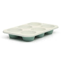 Martha Stewart Gallen 6 Cup Nonstick Carbon Steel Muffin and Cupcake Pan - Teal Durable Bakeware for Muffins, Cupcakes & Mini Cakes