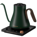 INTASTING Electric Kettle, Gooseneck Electric Kettle, ±1℉ Precise Temperature Control, Stainless Steel Interior, Quick Heating for Pour Over Coffee, Tea & Boiling Water, 0.9L (Black)
