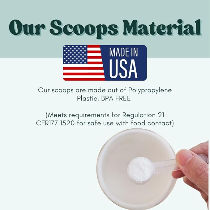 1/8 Teaspoon (0.625 mL | A Pinch) Long Handle Scoop for Measuring Coffee, Pet Food, Grains, Protein, Spices and Other Dry Goods (Pack of 10)