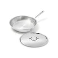 All-Clad D3® Stainless Steel 10" Fry Pan with Lid, Made in the USA