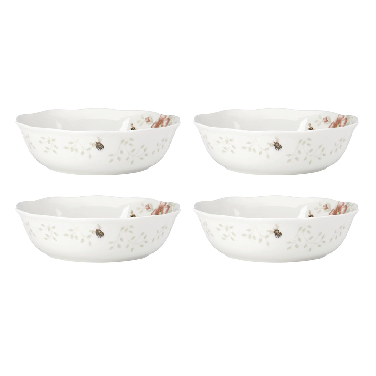 Lenox Butterfly Meadow Porcelain Mug Set for 4, 12oz