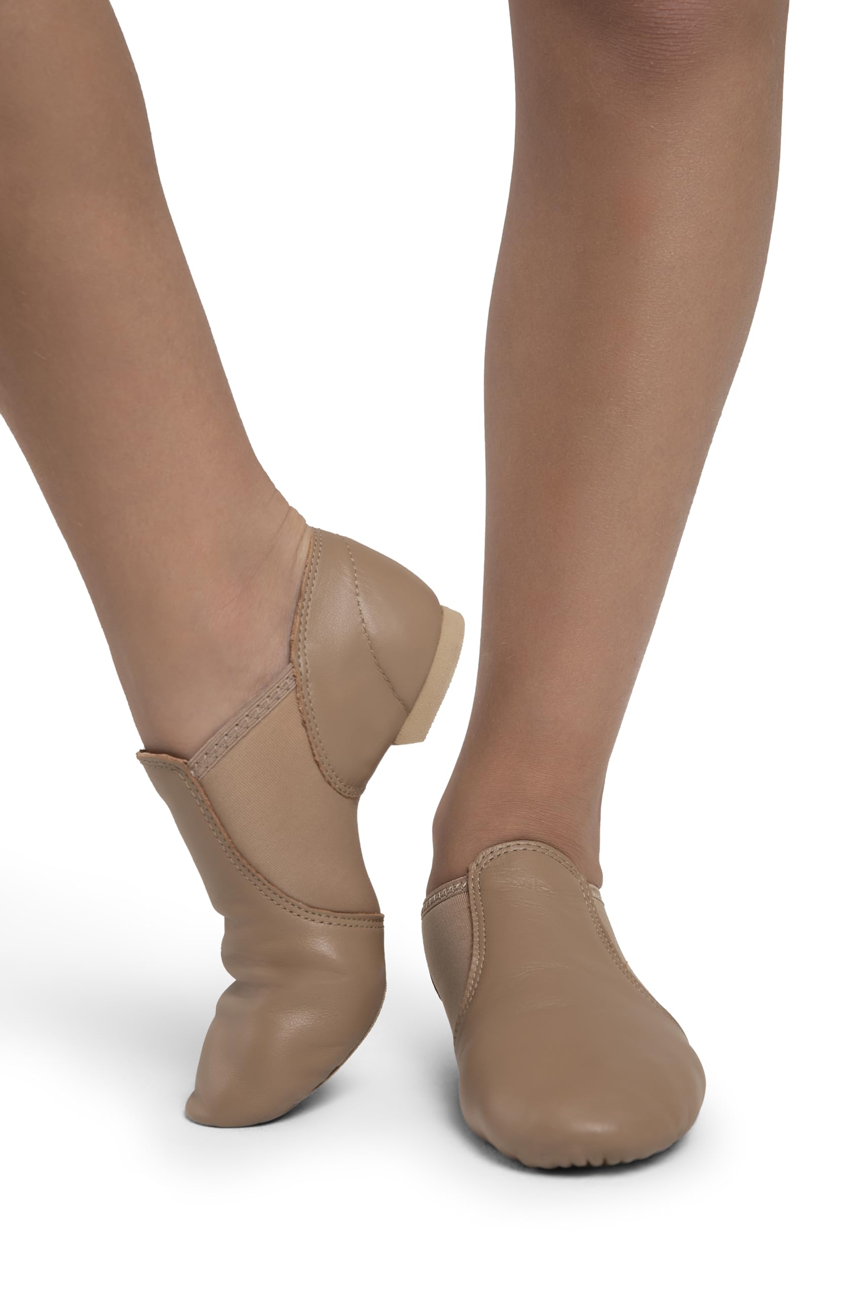 Capezio E-Series Jazz Slip On, Caramel, 16 M