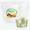 tropipak Deli Food Containers, Leakproof Storage Containers, 16 oz, 20 Pack
