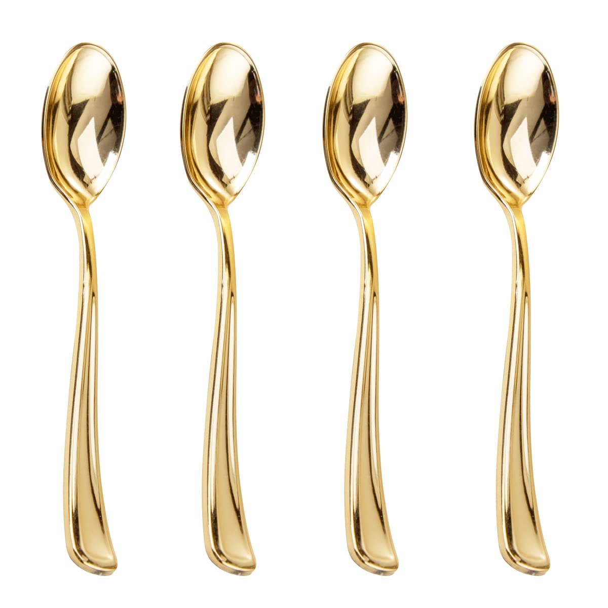 Liacere 200pcs Gold Plastic Forks - Heavyweight - 7.4 Inch Heavy Duty Forks - Gold Plastic Silverware Perfect For Parties & Weddings & Restaurants & New Year And Daily Using＆Thanksgiving＆Fall Party