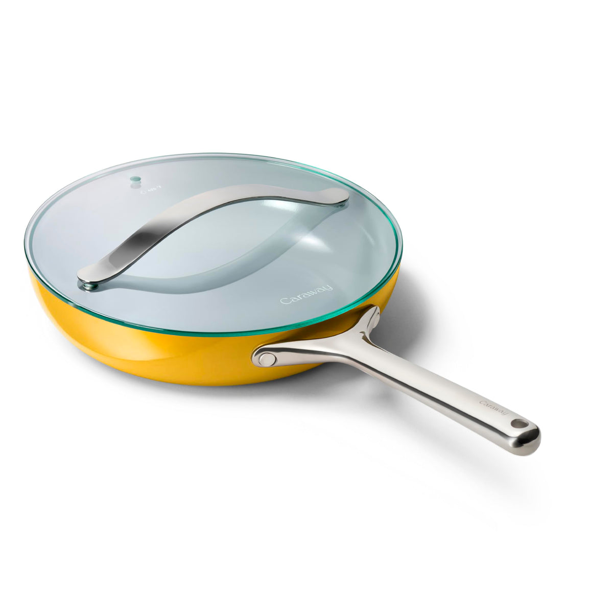 Caraway Ceramic Non-Stick Fry Pan Set with Glass Lids