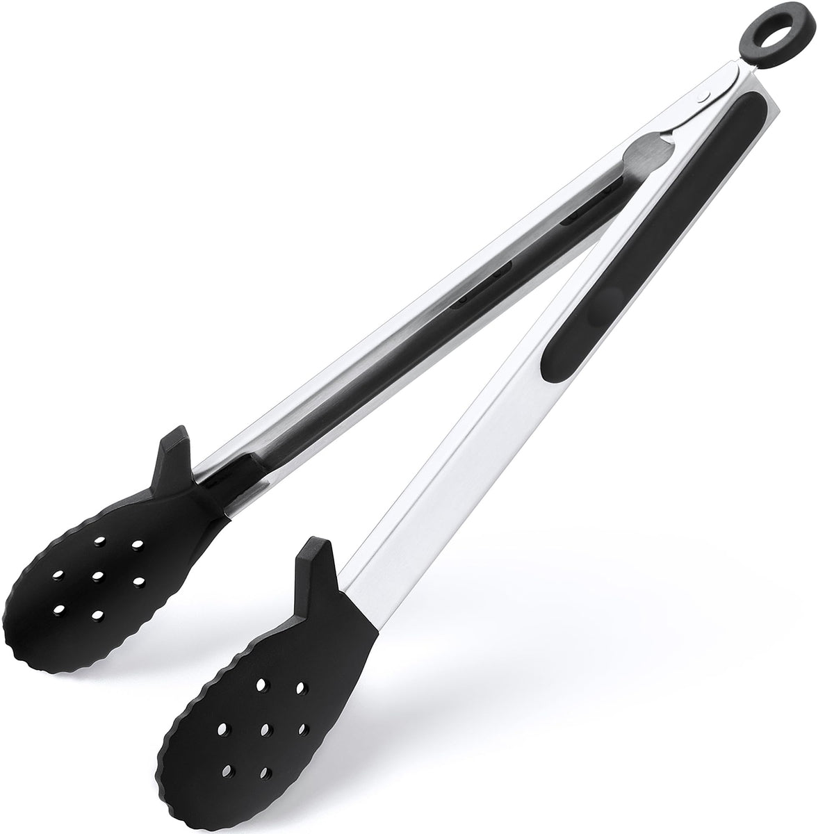 12" Kitchen Tongs for Cooking, 600ºF Heat Resistant Silicone Cooking Tongs