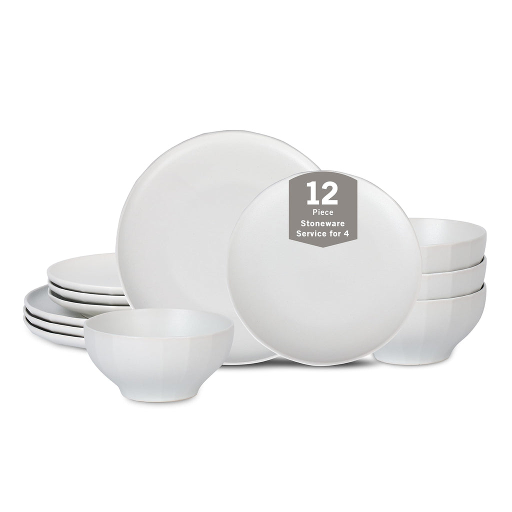 Stone Lain Rio 4-Piece Pasta Bowl Set Stoneware, Black