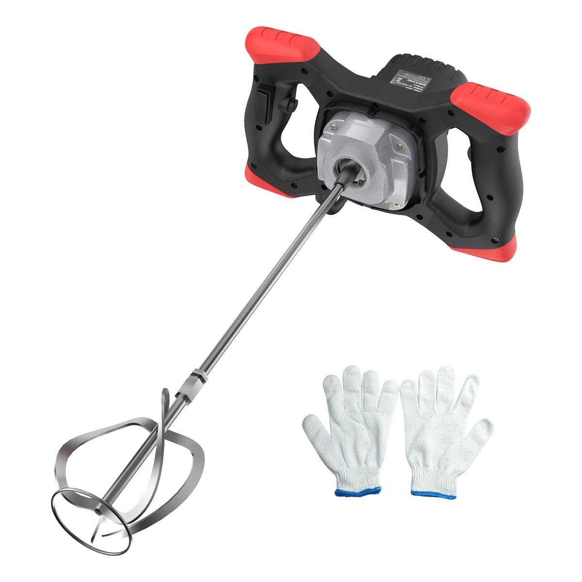 IMAYCC Cement Mixer, 2100W Electric Concrete Mixer with 6 Speed, 110V Handheld Mud Mixer for Motar,Paint, Grout, Plaster, Thinset,Fodder Stirring Tool