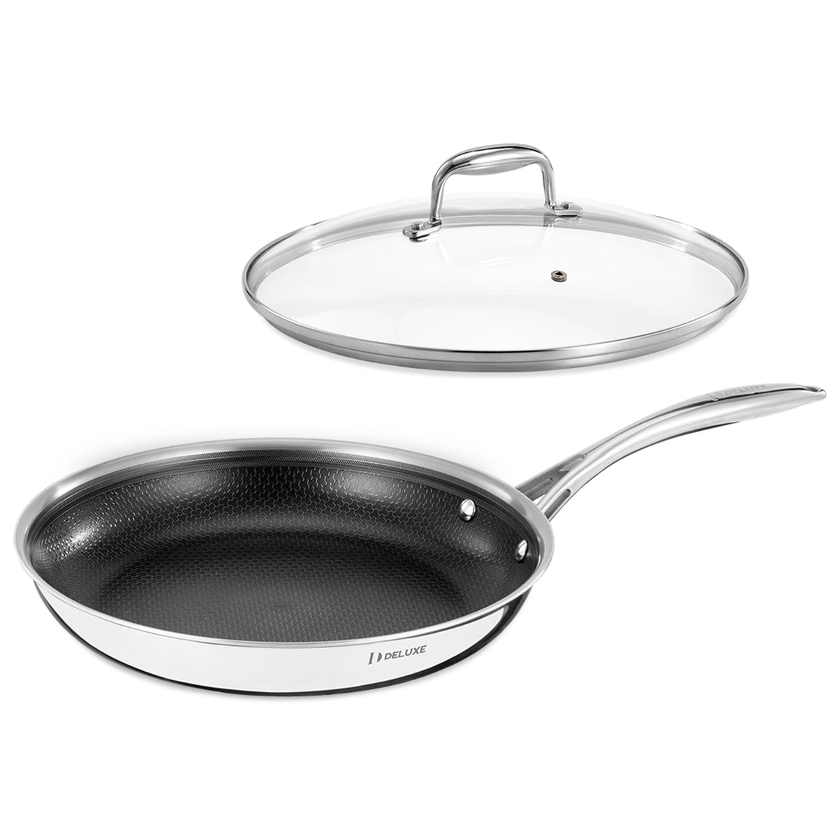 DELUXE 8" Hybrid Ceramic Nonstick Frying Pan for Daily Cooking