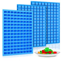 Square Silicone Candy Molds - Mini Silicone Molds for Hard Candy, Chocolate, Gummy, Caramel, Ganache, Ice Cubes (2)