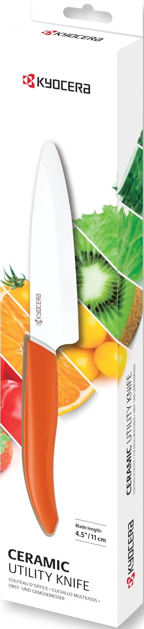 KYOCERA Revolution 4.5" Ceramic Utility Knife – Ultra-Sharp Japanese Blade