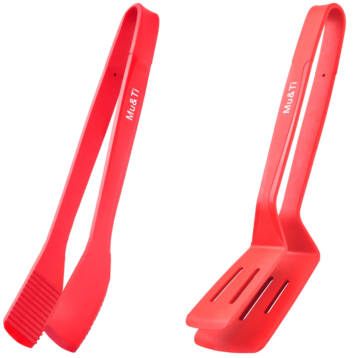 Mu&Ti Hot plate gripper For Instant Pot accessories, For Microwave, Oven,Toaster (Safe for Air Fryer Pans Gripper,Bowls, Egg Custard, Hot Plates) Stainless Steel Heat-Resistant Kitchen Gripper (Red)