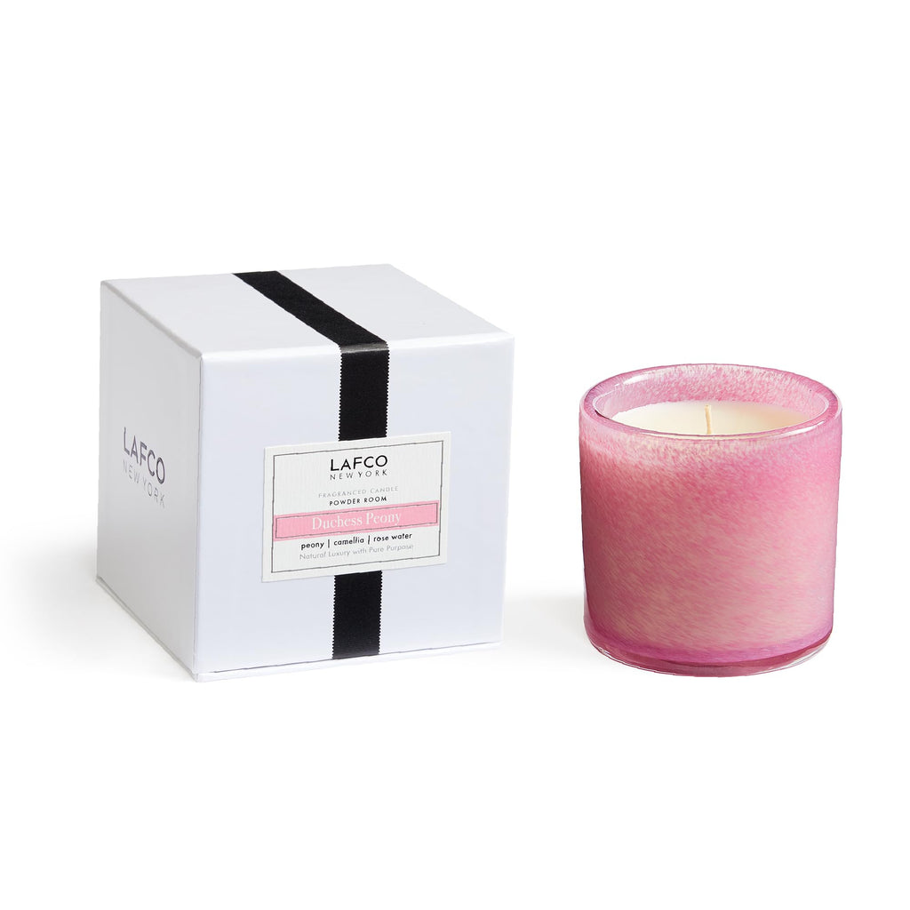 LAFCO New York Classic Candle, Chamomile Lavender - 6.5 oz - 50-Hour Burn Time - Reusable, Hand Blown Glass Vessel - Made in the USA