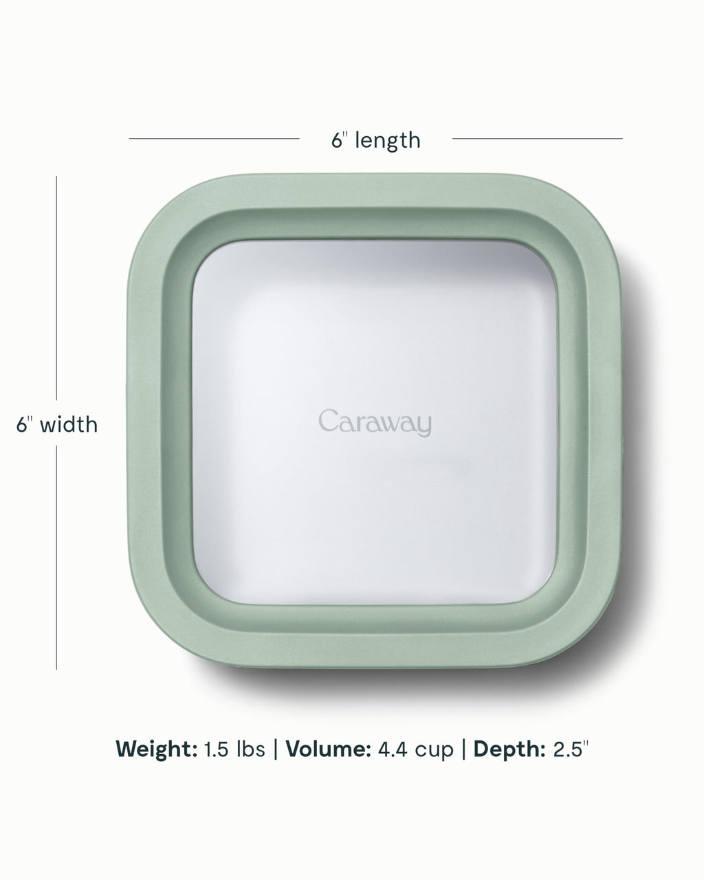 Caraway 2-Piece Glass Food Storage Set with Lids