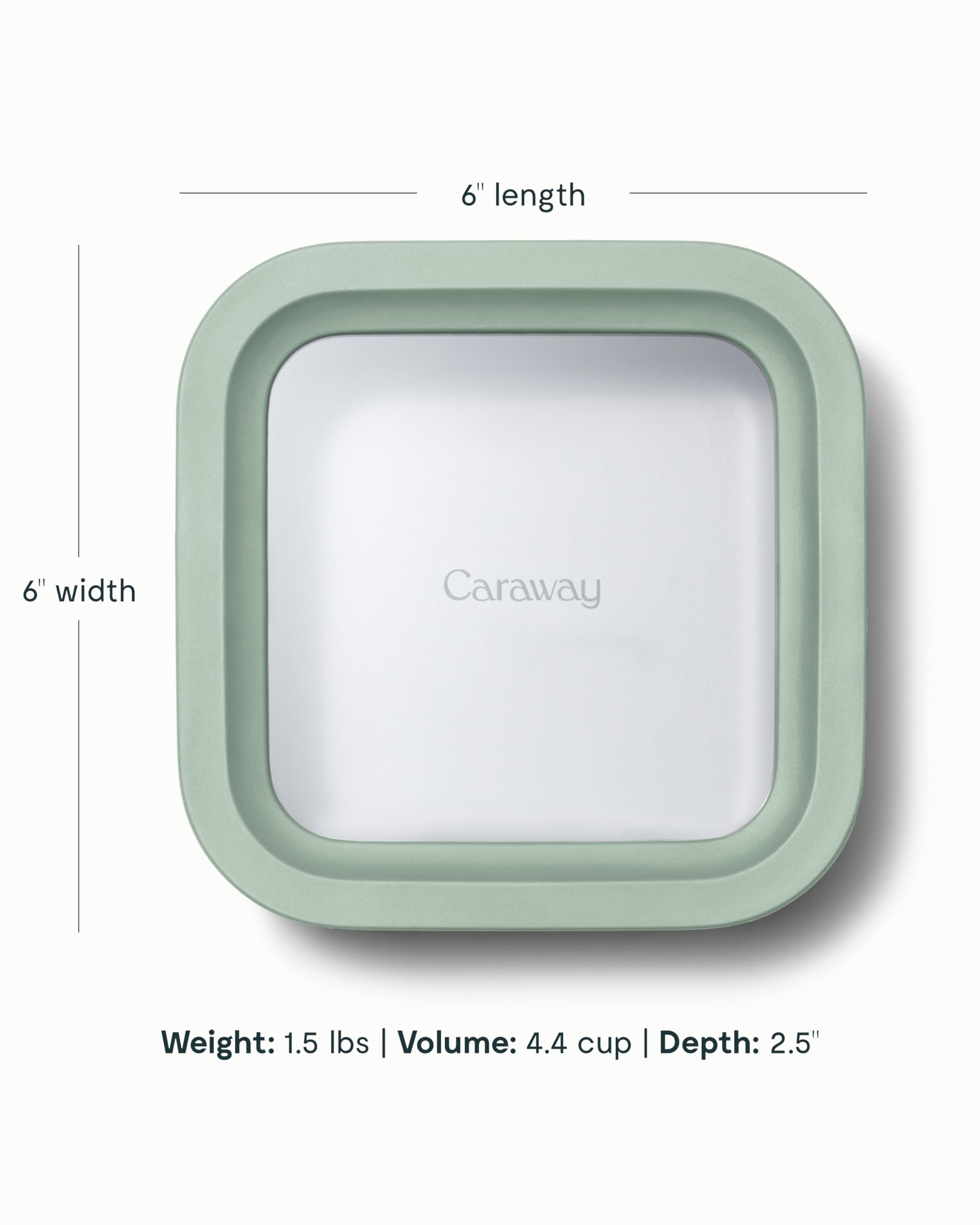 Caraway 2-Piece Glass Food Storage Set with Lids