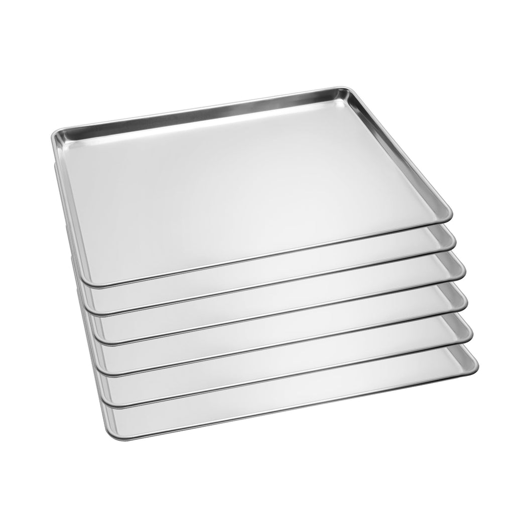 STEELUS Aluminum Baking Sheet Pans, Quarter Size 13"x10", 6 Pack