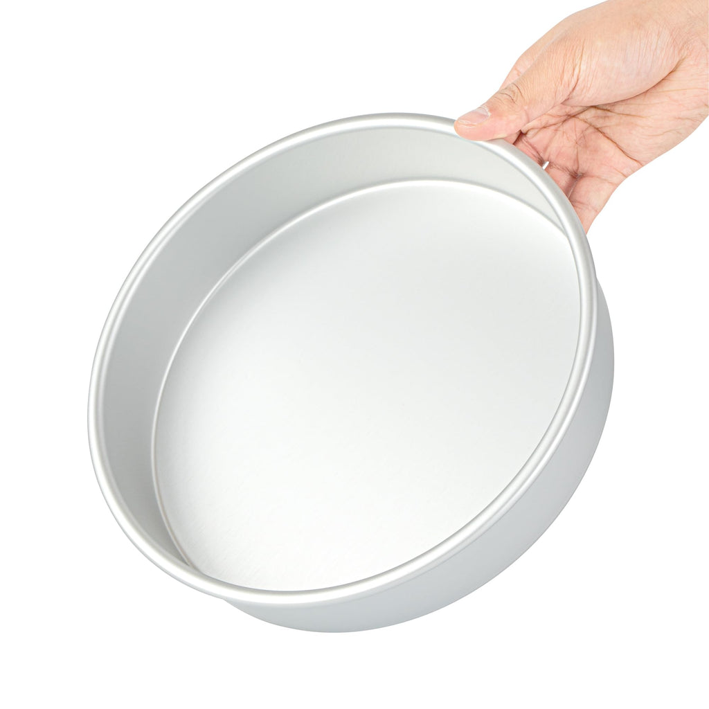 Restaurantware-Met Lux 9 x 2 Inch Straight-Sided Baking Tin, 1 Round Cake Pan - Oven-Ready, Freezable, Anodized Aluminum Round Baking Pan, Greaseproof, For Layer Birthday Cake