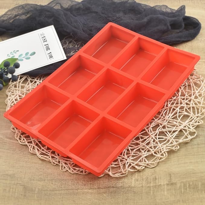 ionEgg Silicone Mini Loaf Pan, Non-Stick Bread Pan, 9 Cavity Baking Mold for Loaf Cake, Bread, Meatloaf, Pack of 2