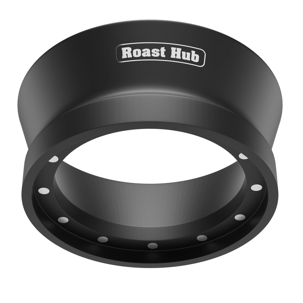Roast Hub 58mm Magnetic Dosing Funnel for Portafilter Espresso Machine ~ High Strength 12 Magnet Design ~ Fits Most Express Coffee Machines ~ Home Barista Espresso Portafilter Adapter ~ UK Brand
