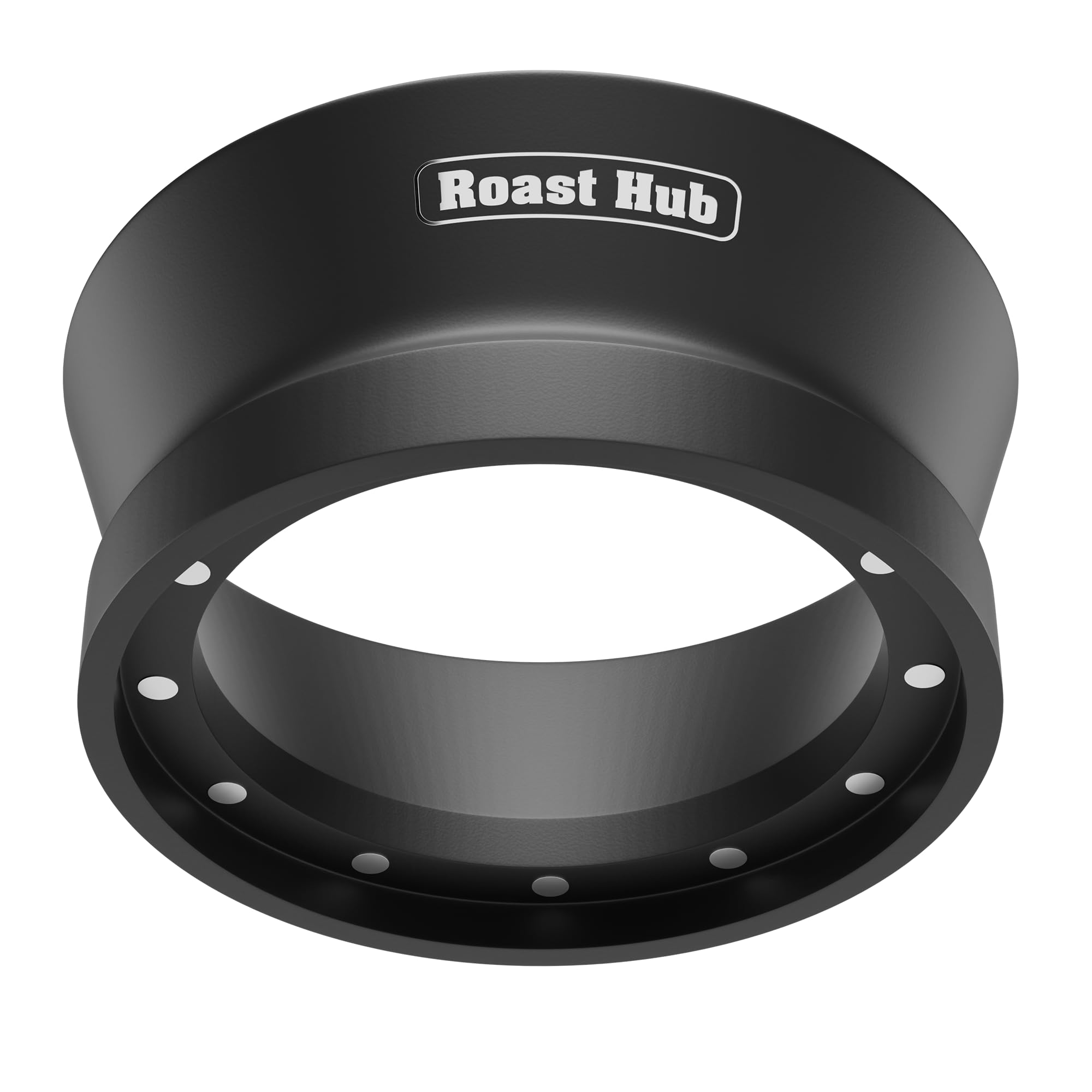 Roast Hub 58mm Magnetic Dosing Funnel for Portafilter Espresso Machine ~ High Strength 12 Magnet Design ~ Fits Most Express Coffee Machines ~ Home Barista Espresso Portafilter Adapter ~ UK Brand
