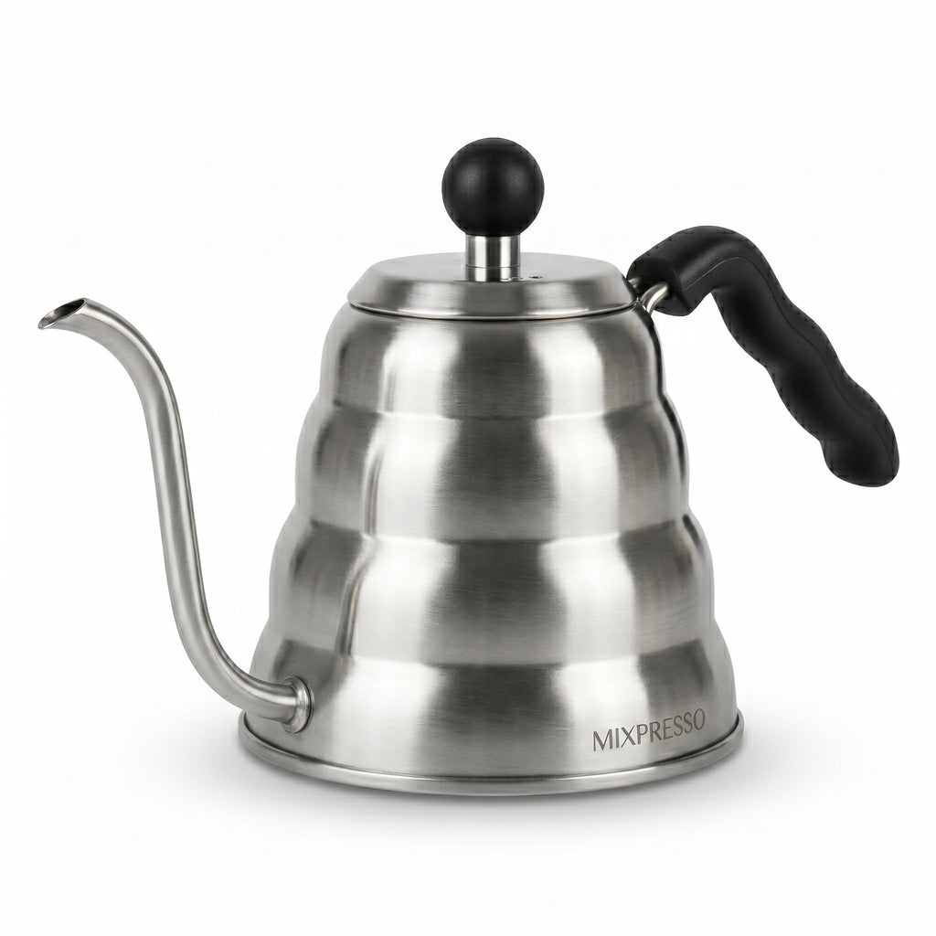 Mixpresso Gooseneck Pour Over Coffee Kettle, Barista Pour Control Design For Coffee & Tea High-Grade Stainless Steel 1.2 Liter (40 Oz) Drip Coffee Induction Cooker, Copper Stovetop Kettle