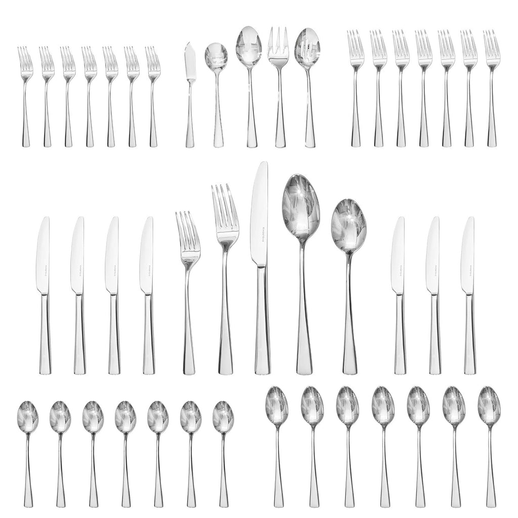 KINGSTONE 18/10 Stainless Steel Flatware, 20-Piece Forged Silverware Set for 4, Mirror Polished Cutlery Set Dishwaher Safe for Home, Restaurant, Wedding, Party