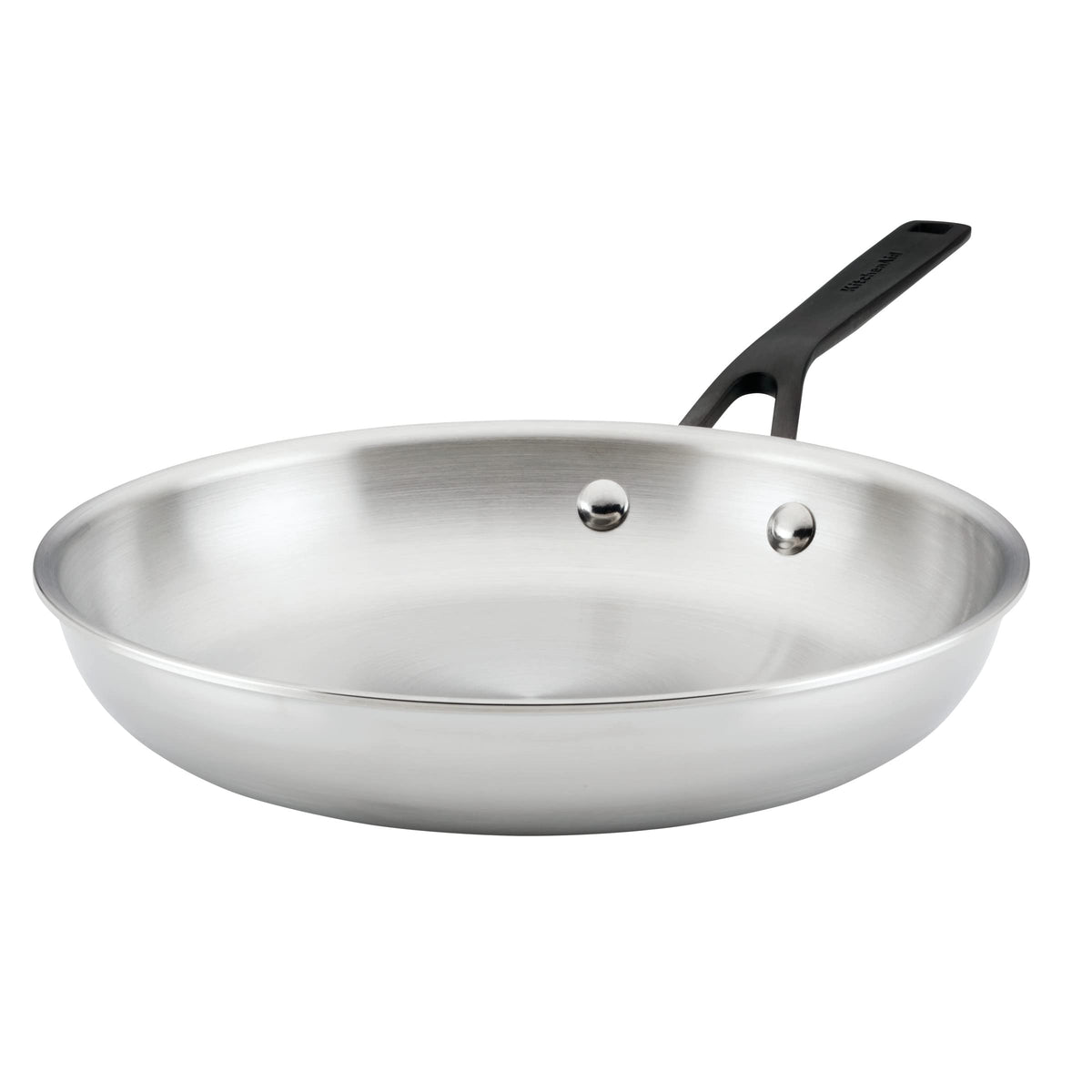 KitchenAid 5-Ply Clad Polished Stainless Steel Frying Pan/Skillet, 10 Inch - Stainless Steel