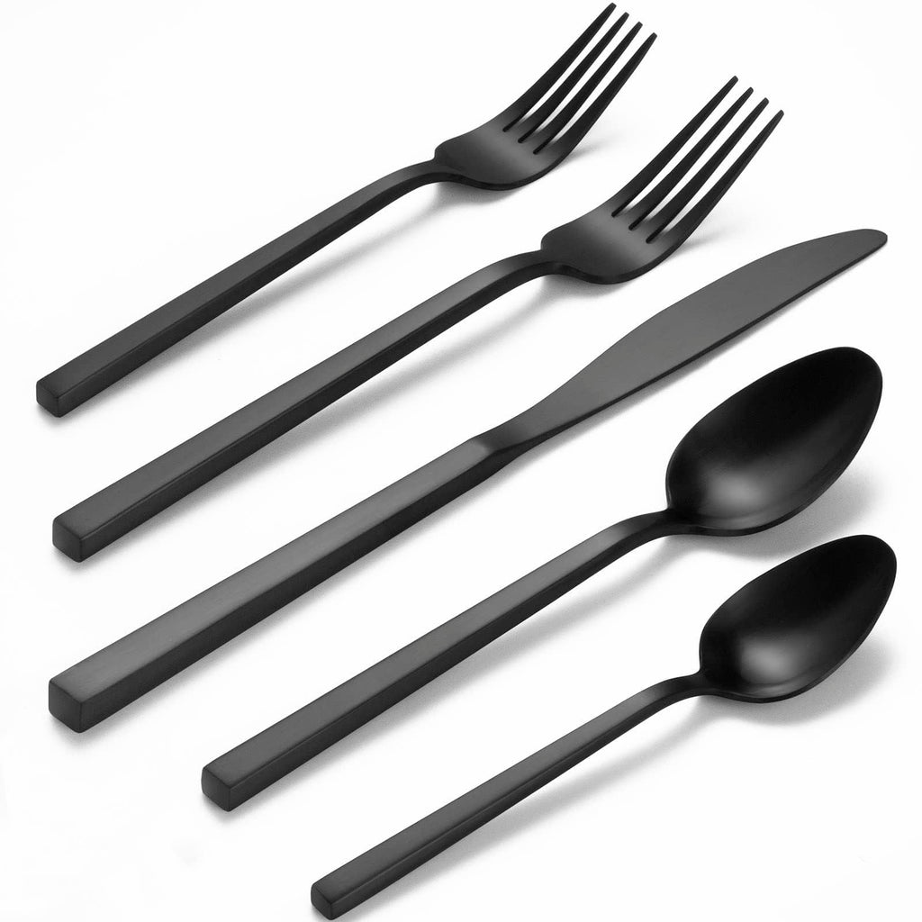Alata Cube 20-Piece Forged Flatware Set, Service for 4, Mirror Finish