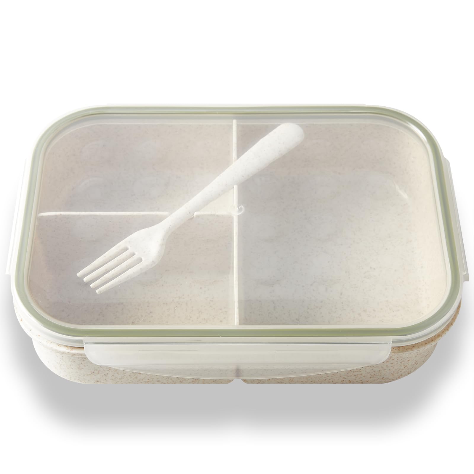 SEVENY Bento Lunch Box For Adults & Body Builders, White