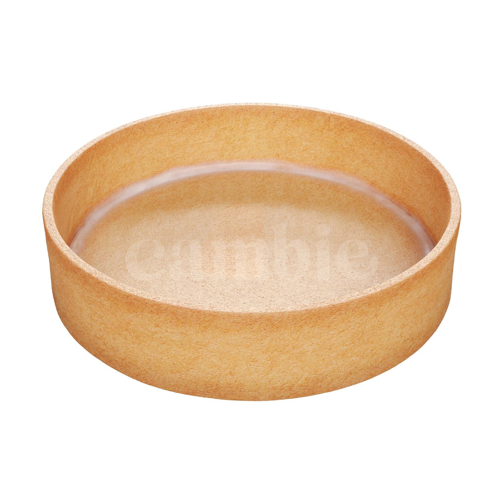 Cambie Sweet Round Large Tart Shells, 3.15" Diameter, French Style Tart Shells with White Chocolate Coating (Pack of 24)
