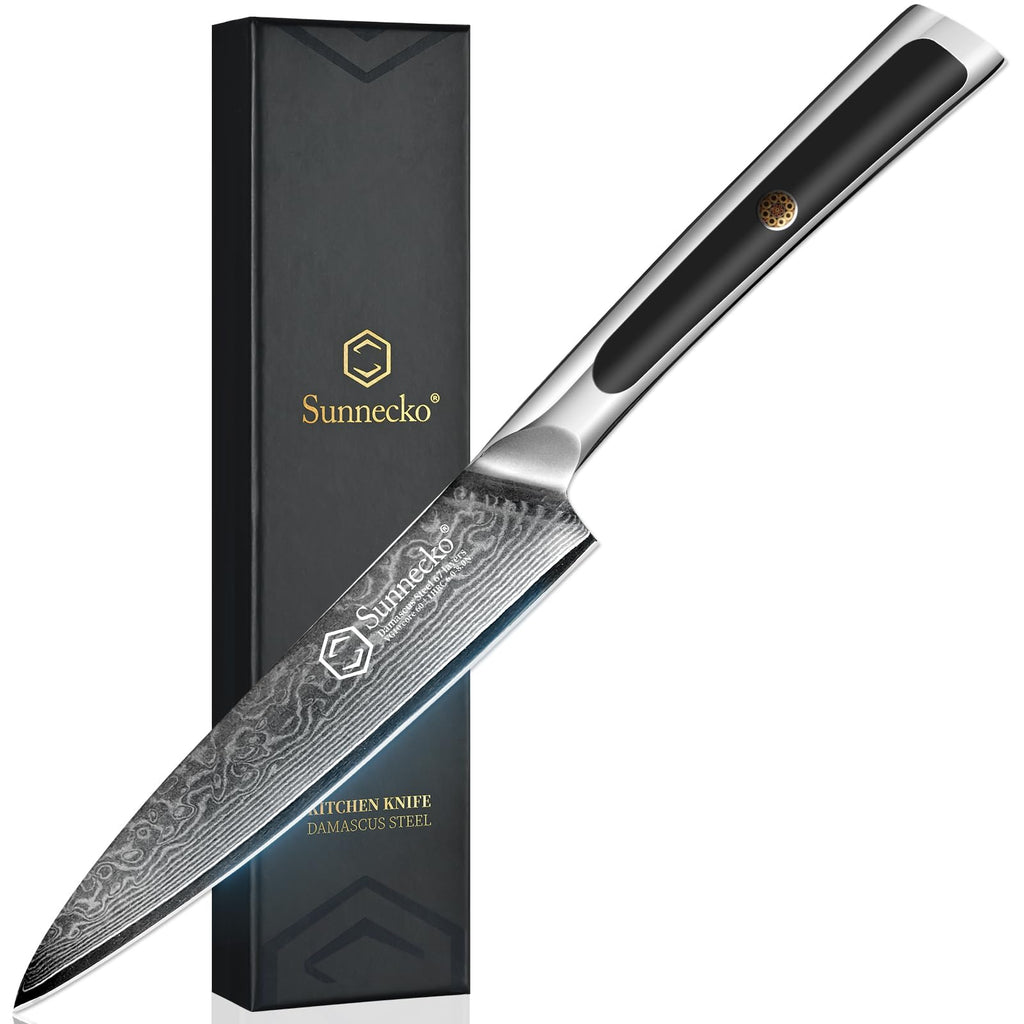 Kitchen Knife Japanese Damascus Nakiri Knife 7 Inch
