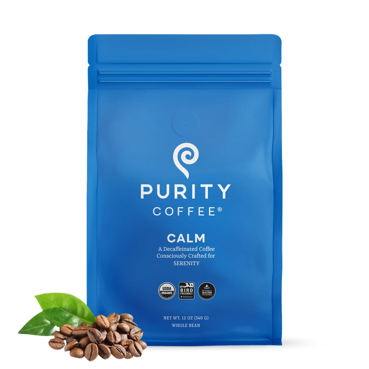 CALM Decaf Medium Roast Whole Bean (12oz Bag)