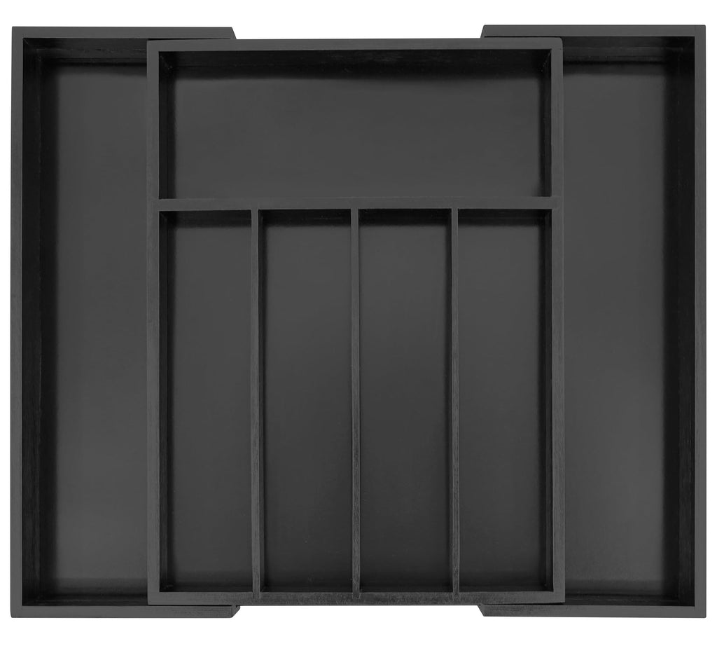 Utoplike Bamboo Expandable Kitchen Drawer Organizer Silverware Utensil Tray