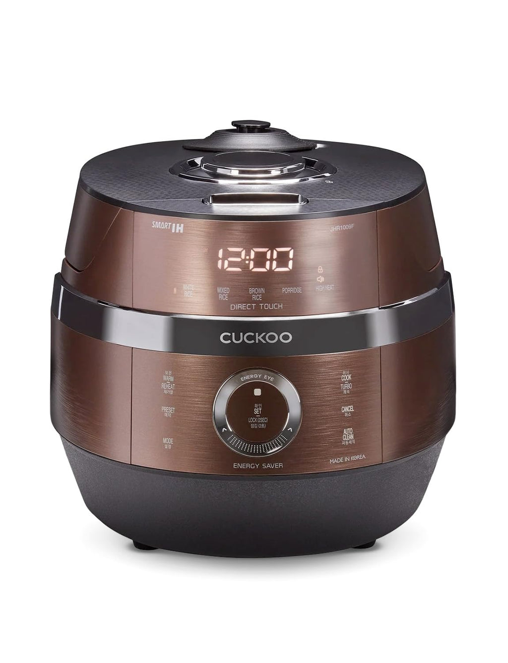 CUCKOO High Pressure Induction Rice Cooker, 12-Cup Cooked, CRP-JHR0609F