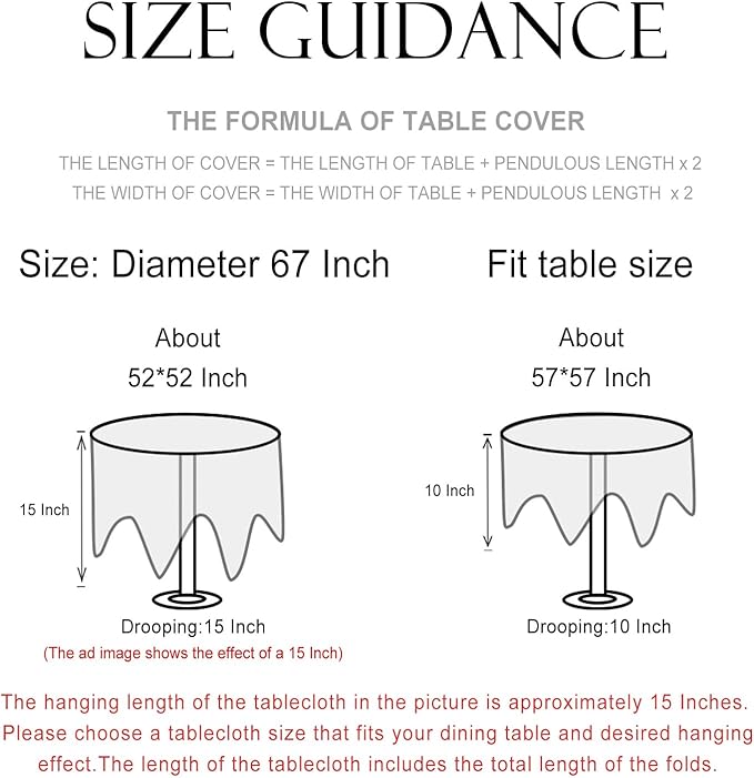 patdrea Designer Cyan Tablecloth for Round Table,Vintage Linen Ancient Castle and Manor Pattern Tablecloths,Table Cover Decor for Kitchen Dining Christmas,Thanksgiving,Diameter 67"-Lucerne a
