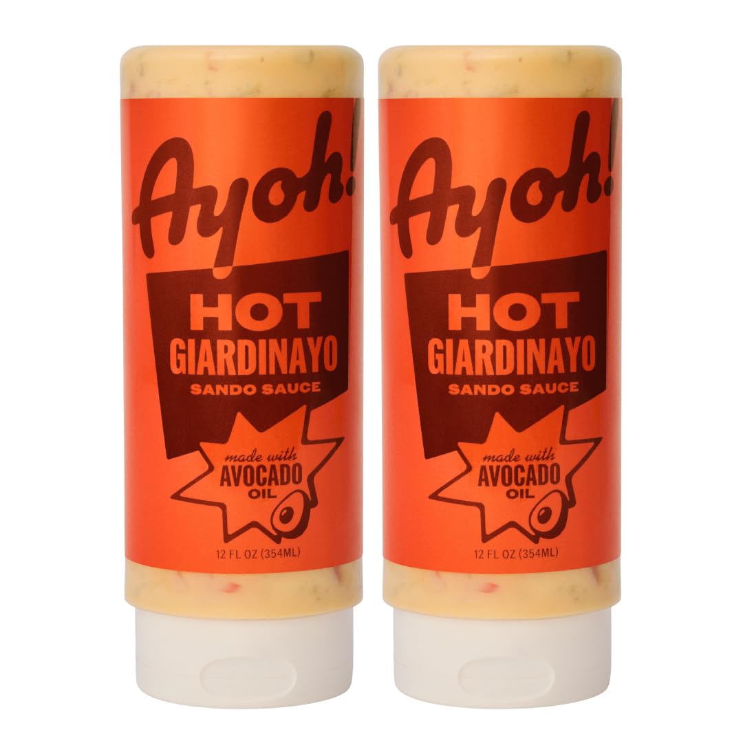 Ayoh Foods, Mayo Gone Wild, Made by Molly Baz - Easy to Squeeze, Perfect for; Sandwiches, Burgers, Fries, Nuggets, Wraps & Dips (2 Pack, Original Mayo)