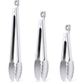 7/9/12 Inch Kitchen Tongs for Cooking, Heat Resistant Stainless Steel Tongs