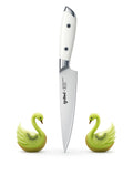 5 inch Paring Knife, German Stainless Steel, Ivory White Handle