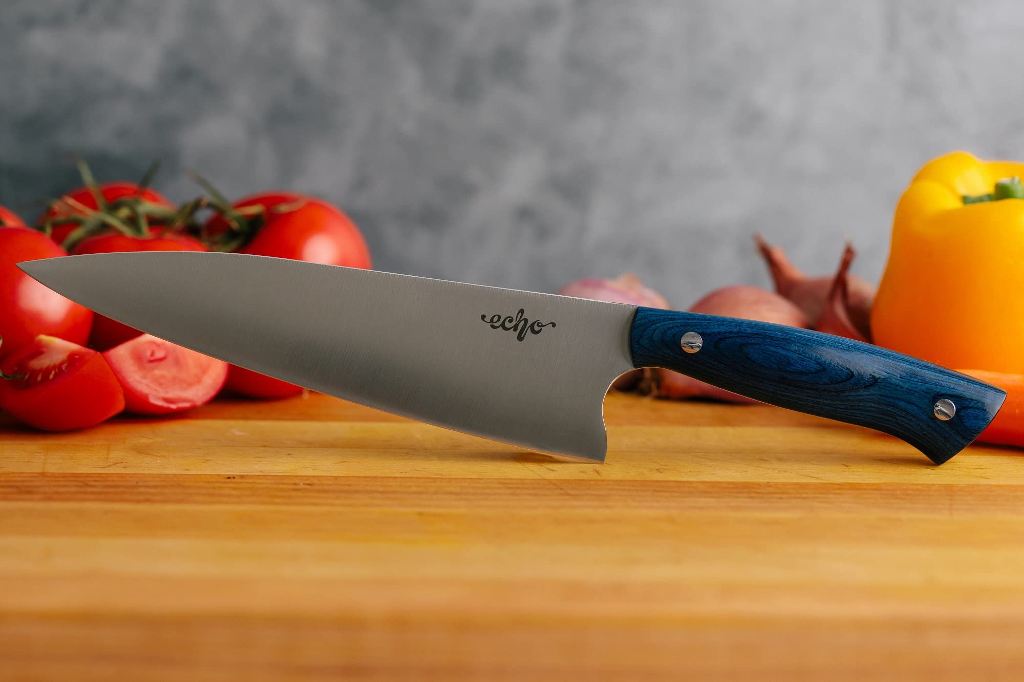 Middleton Made Knives Echo 8 Inch Chef Knife, AEB-L Stainless, Blue