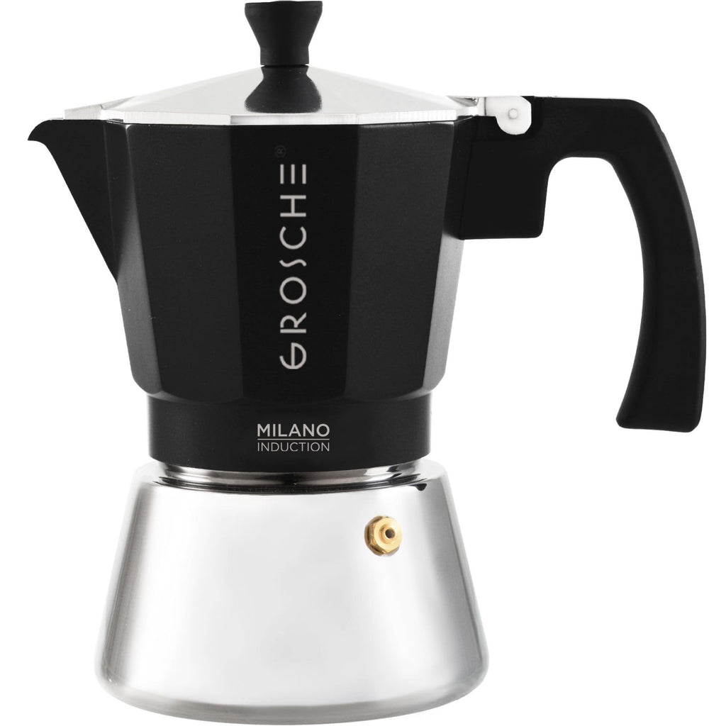 GROSCHE Milano Stovetop Espresso Maker Moka Pot 6 espresso Cup, 9.3 oz Blue