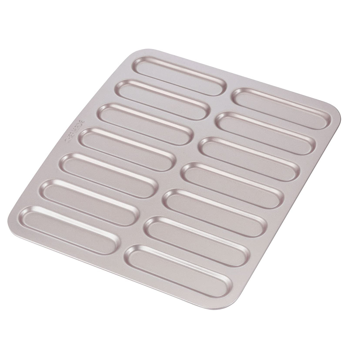 CHEFMADE Muffin Cake pan, 12-Cavity Non-Stick Chestnut-Shaped Bakeware for Oven Baking (Champagne Gold)