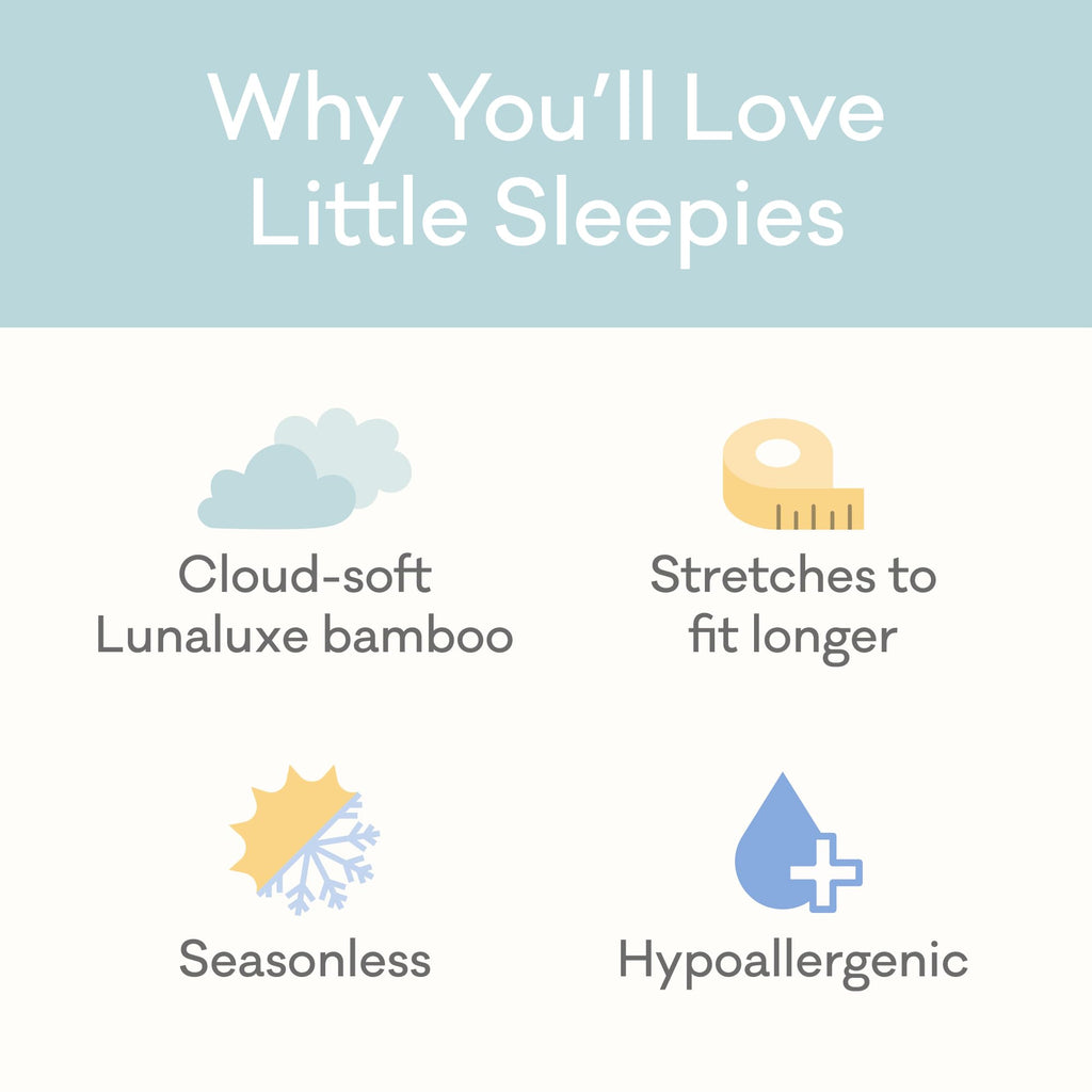 Little Sleepies Baby Pajamas, Pink Farm Animals, Newborn