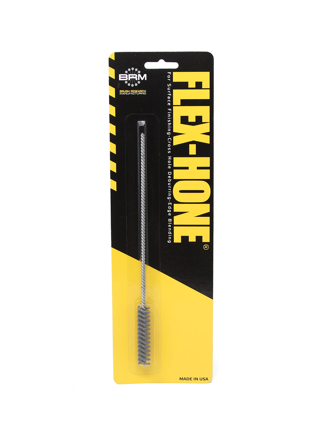 Brush Research BC9M12 FLEX-HONE®, 0.354" (9mm) Diameter, 120 Grit, Silicon Carbide, for Mild Steel, Stainless Steel, Cast Iron and Softer Ferrous Materials