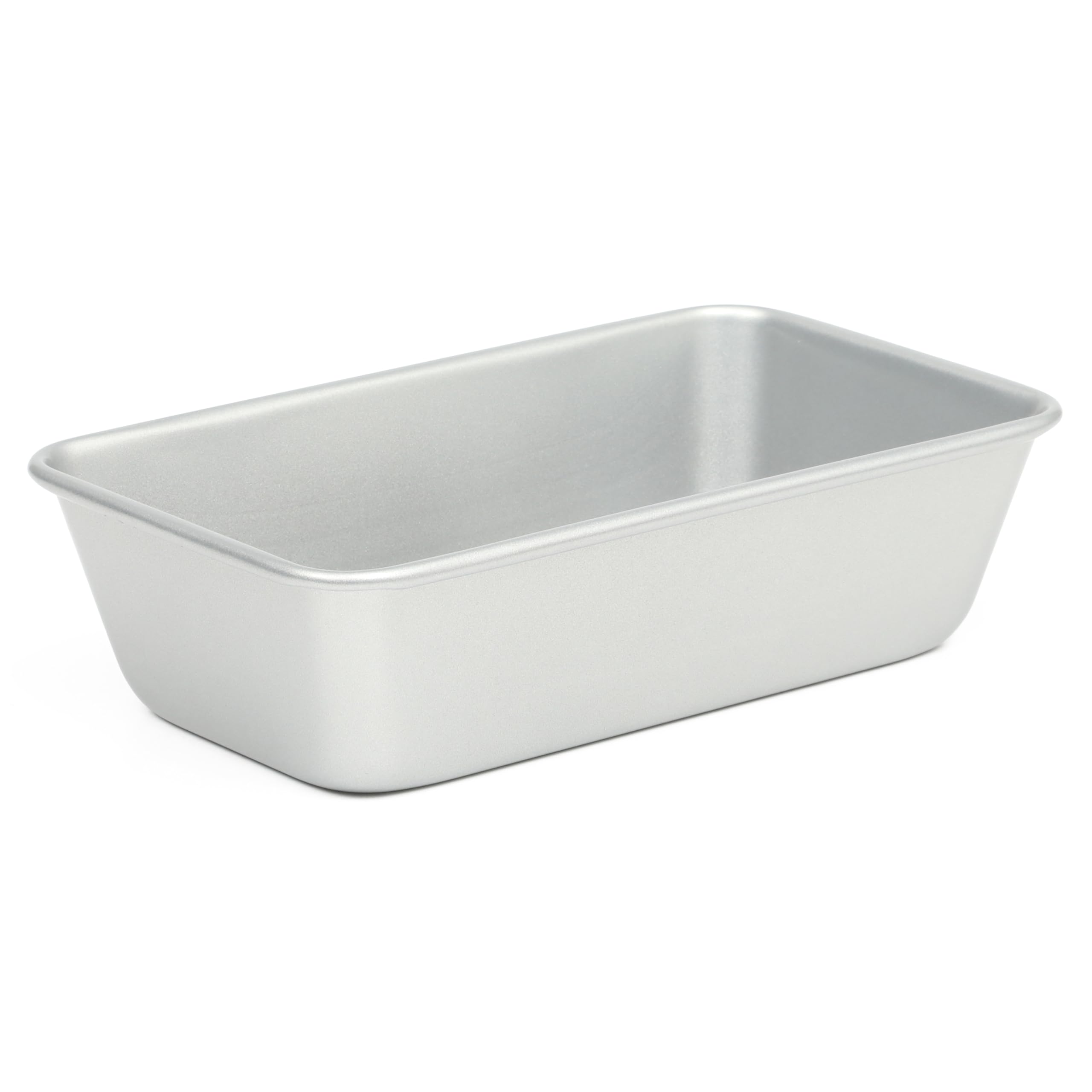 Martha Stewart Gallen 9 Inch Nonstick Carbon Steel Loaf Pan - Silver Durable Bakeware for Bread, Meatloaf & Cakes