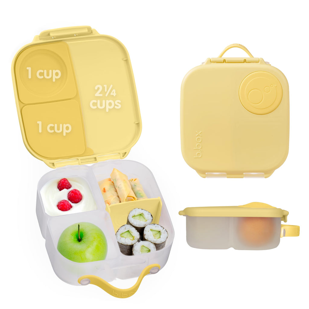 b.box Mini Lunch Box, Snack Containers for Kids, 4.25 Cup
