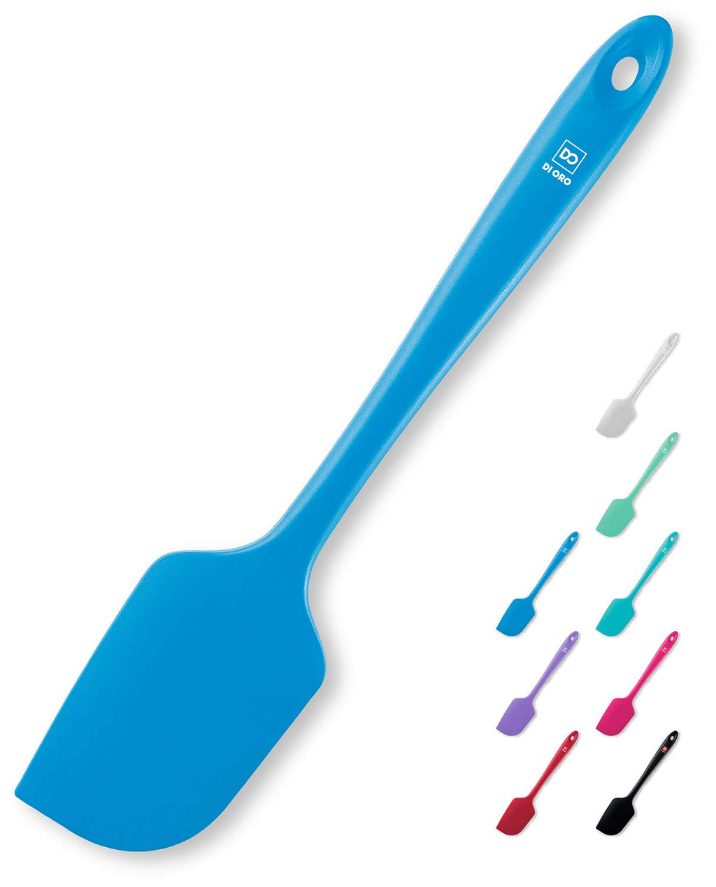 DI ORO Large Silicone Spatula - 600F Heat Resistant, Stone