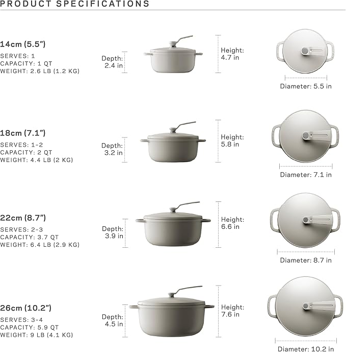 Vermicular Oven Pot 2.0 | Lightweight Enameled Cast Iron Pot | 18cm (2 Qt) | Non-Toxic | Induction-compatible | Dutch Oven | Made in Japan | Matte Black