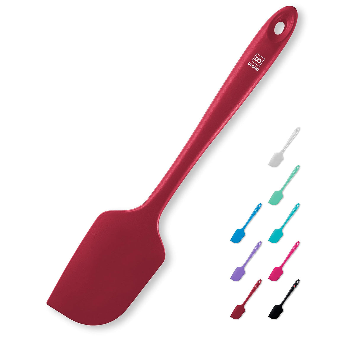 DI ORO Large Silicone Spatula - 600F Heat Resistant, Stone