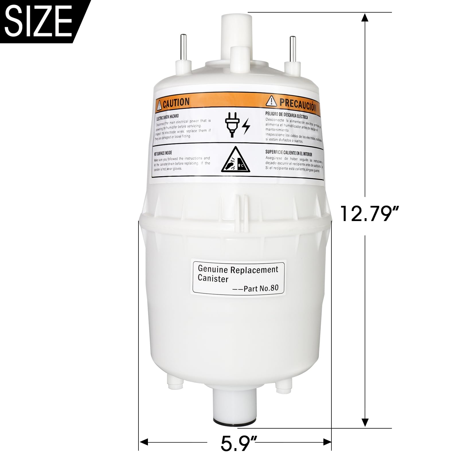 80 Replacement Canister for AprilAire 800 Steam Humidifier Models 800,865
